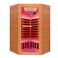Infrared Sauna Built for Daily Wellness Rituals, 2180W Heating, LED Lighting, Bluetooth Speakers