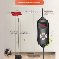 Red Light Therapy Panel Built for Daily Wellness, 660nm & 850nm LEDs, Adjustable Stand, Timer Function