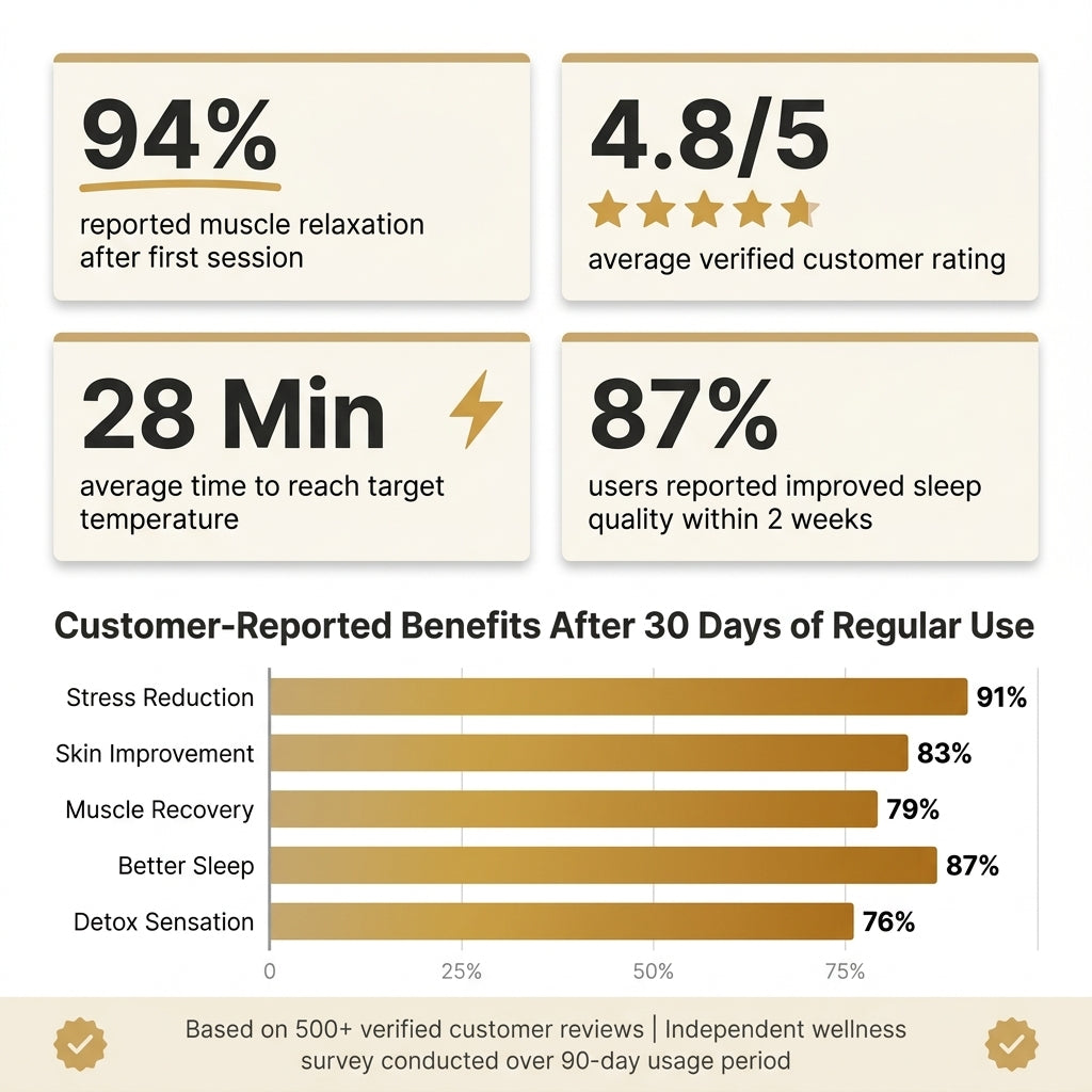 Far Infrared Wooden Sauna Room Home Sauna Spa for 1 Person1140W — Results & Stats